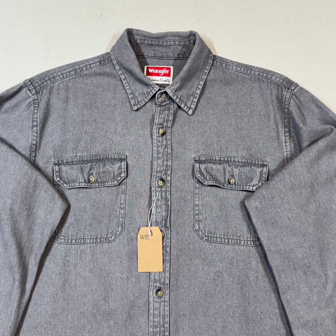 M) Wrangler 랭글러 투포켓 워크웨어 코튼 셔츠 W38 상품이미지3