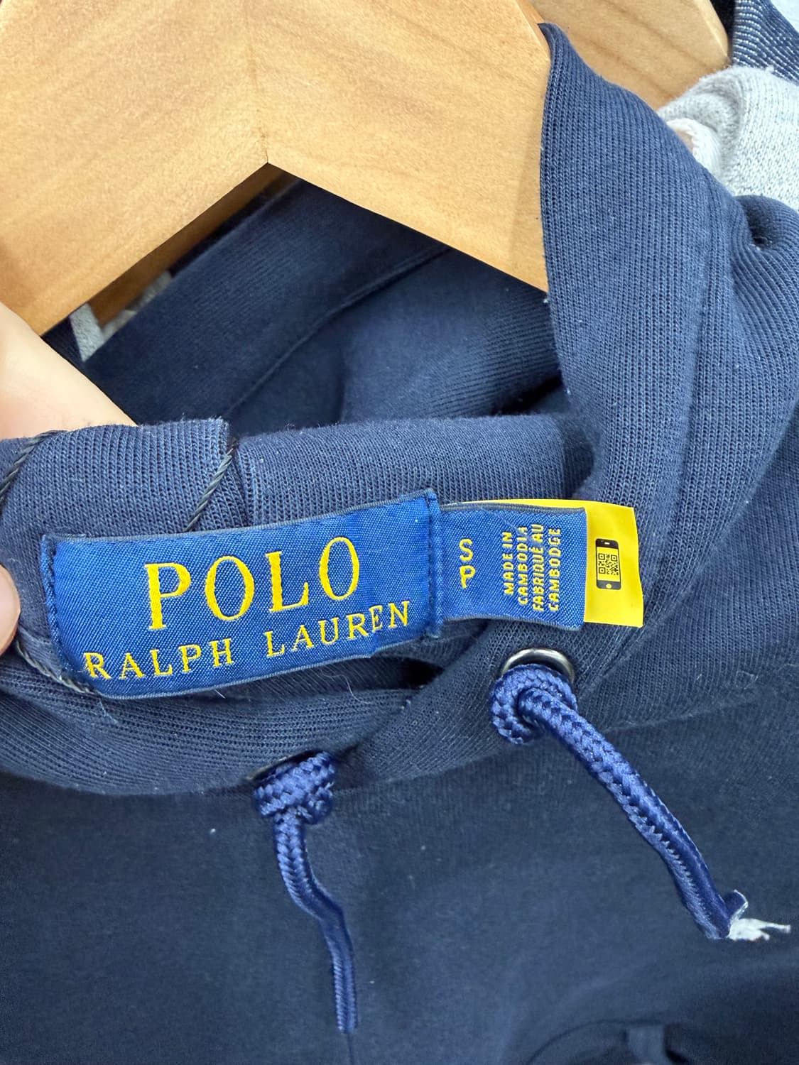 폴로 랄프로렌 네이비 빅로고 후드티 상품이미지5