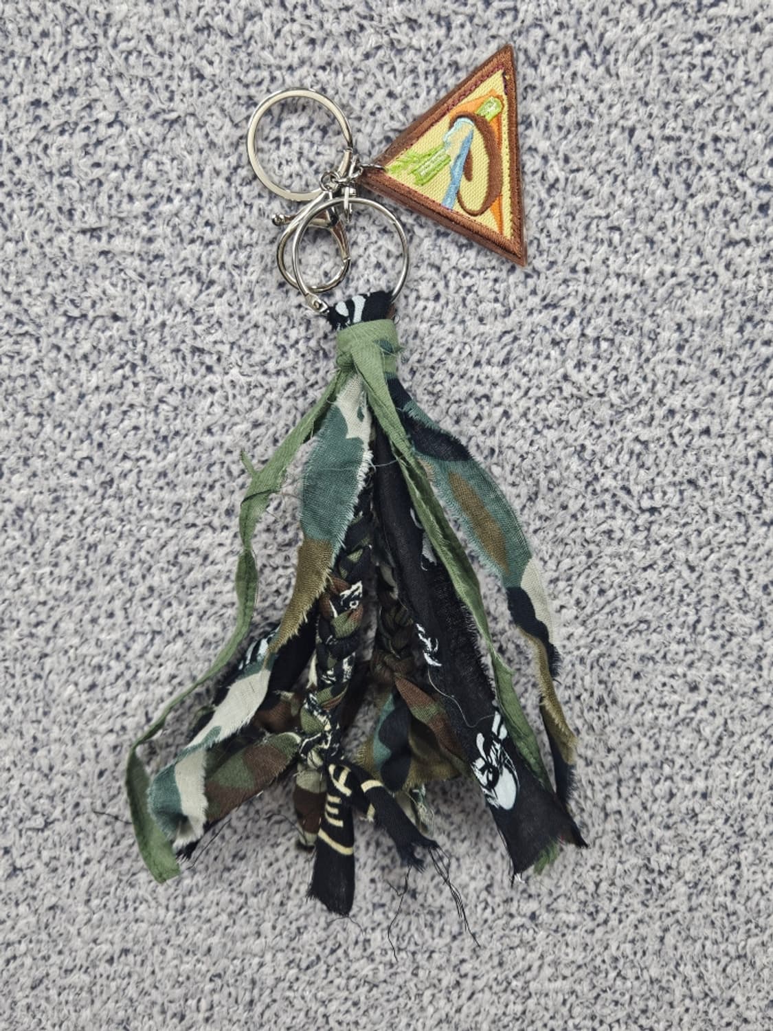 핸드메이드 커스텀 패치 반다나 카라비너 키링 ( OS ) / 11678 상품이미지5