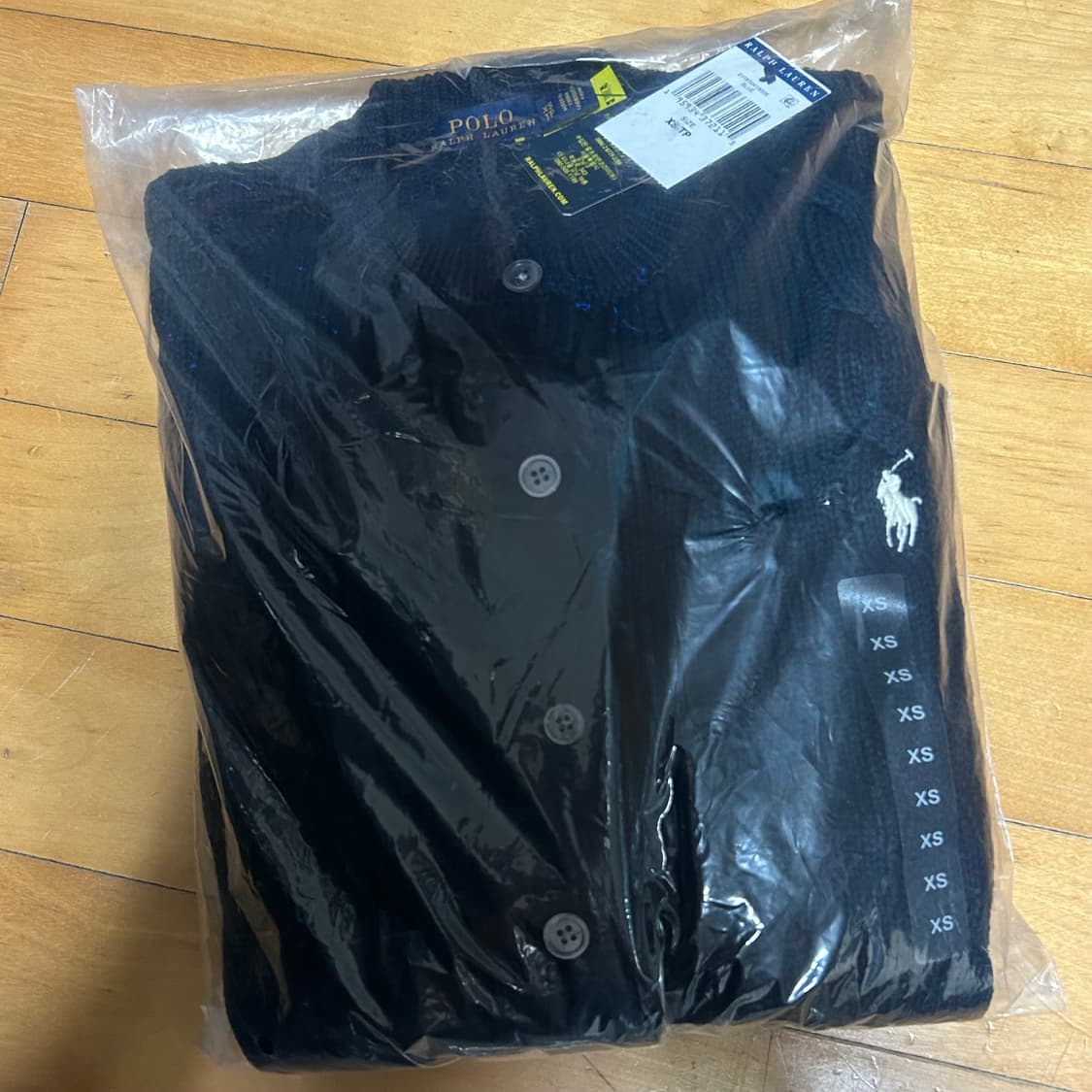 (새상품) 폴로 랄프로렌 꽈배기 가디건 네이비 상품이미지5