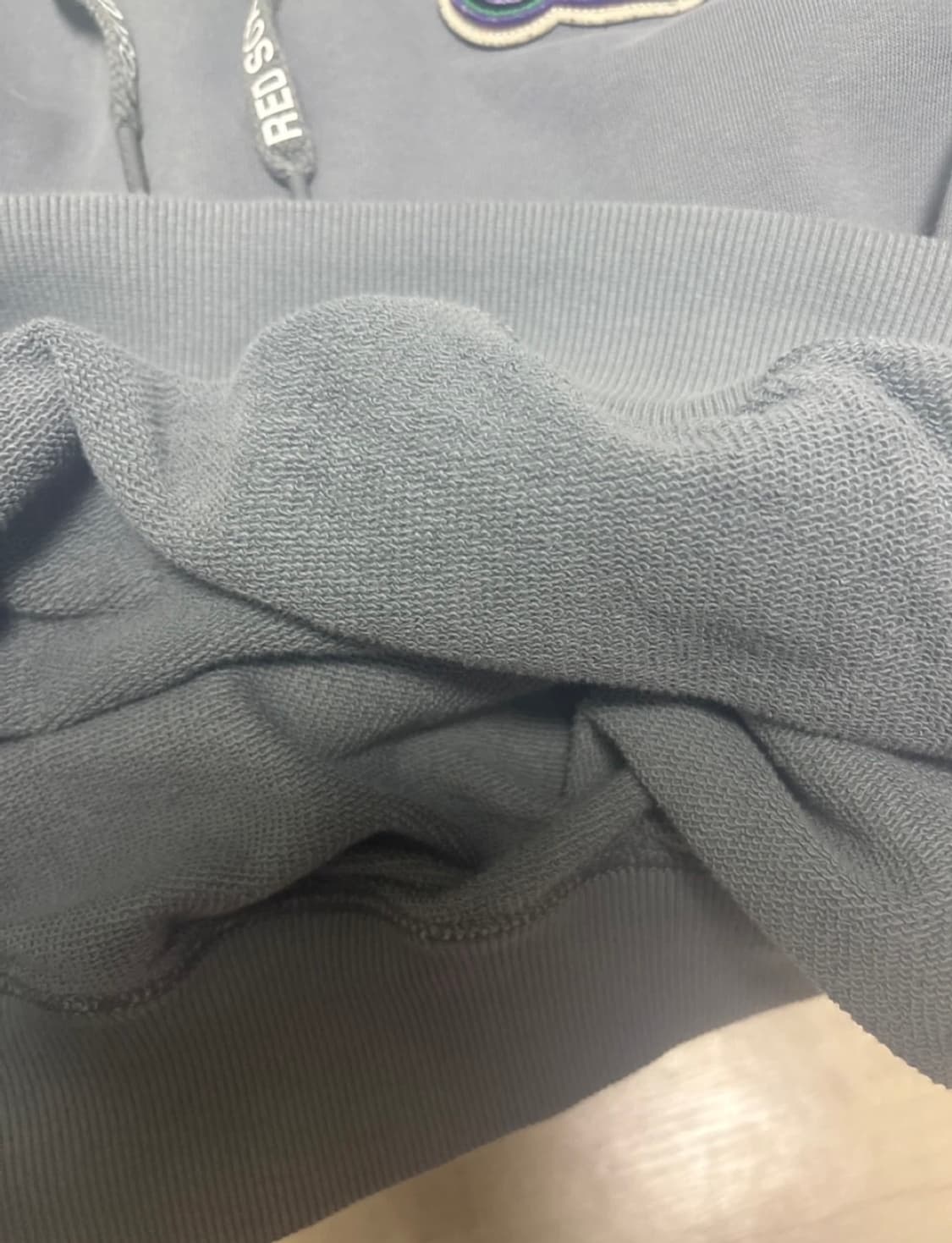 급처합니다 MLB 베이직 헤비웨이트 오버핏 후드티 B (Grey) 상품이미지3