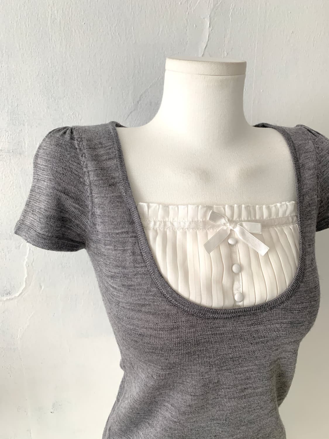 Lovley Grey Cardigan & Blouse Set 상품이미지3