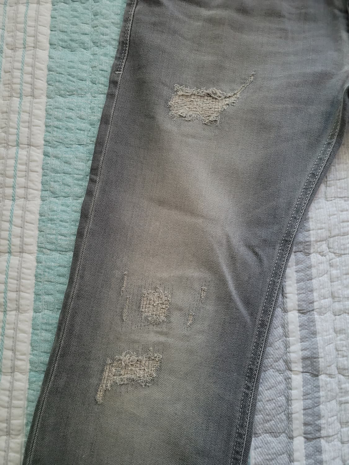 디젤 Diesel safado 084DV 사파도 데미지리페어 그레이워싱진 상품이미지2