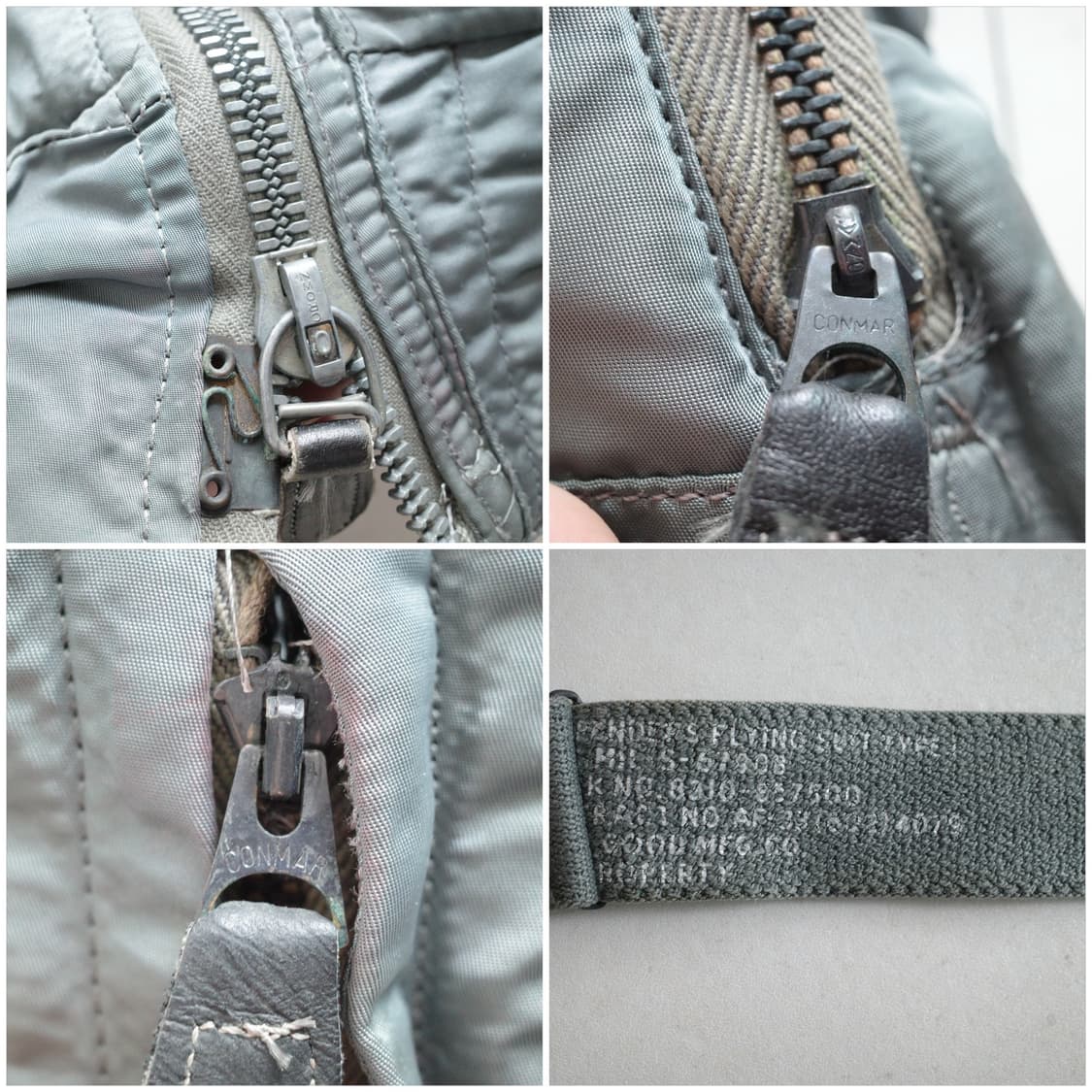 50s 미공군 오리지널 A-11D 플라잉 트라우저 32 크라운지퍼 상품이미지6