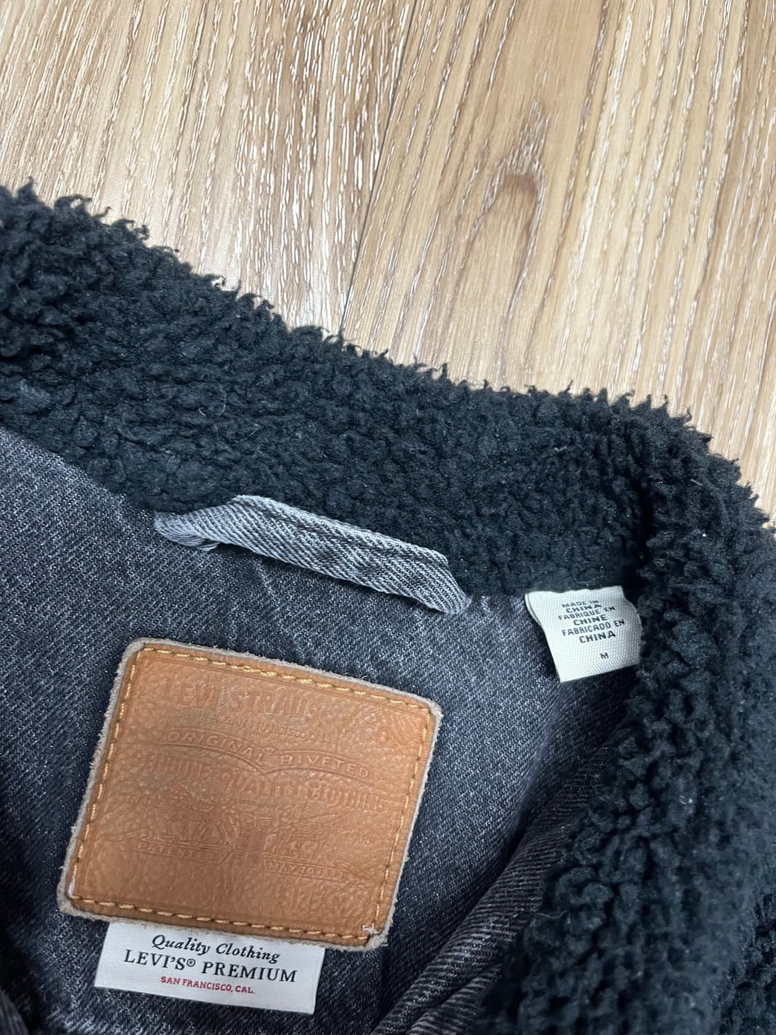 리바이스 변형 쉐르파 트러커 데님 자켓 M 상품이미지5