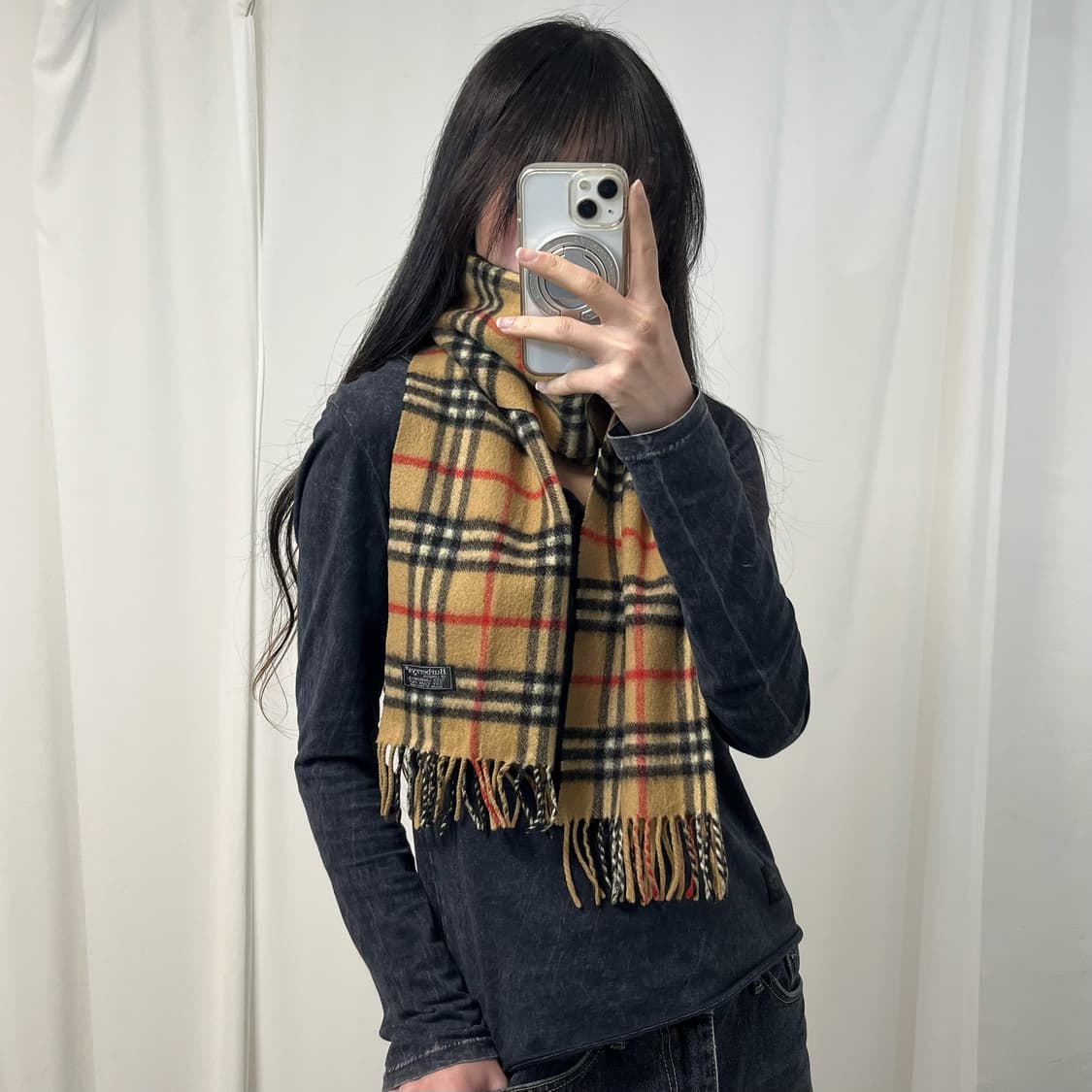 Burberry Nova Check Lambswool Muffler  상품이미지1