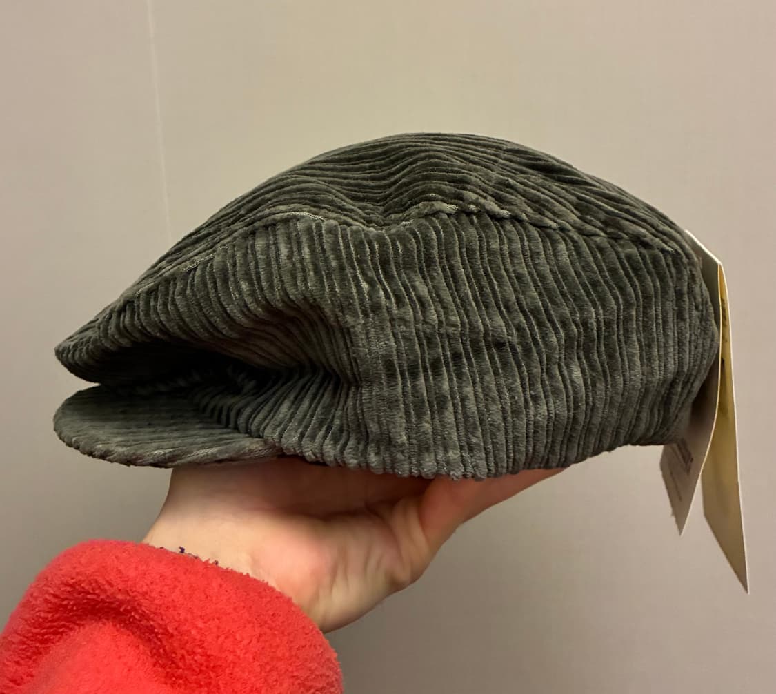 90s NIKE 나이키 빈티지 코듀로이 헌팅캡 베레모 올리브카키 상품이미지4