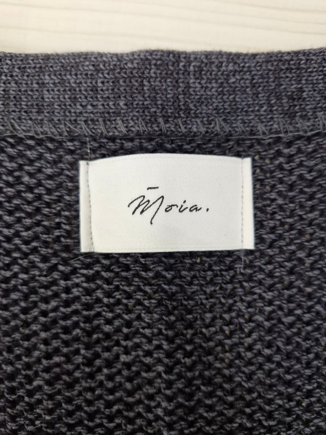 모이아 페이퍼 니트 베스트 차콜(F) 상품이미지8