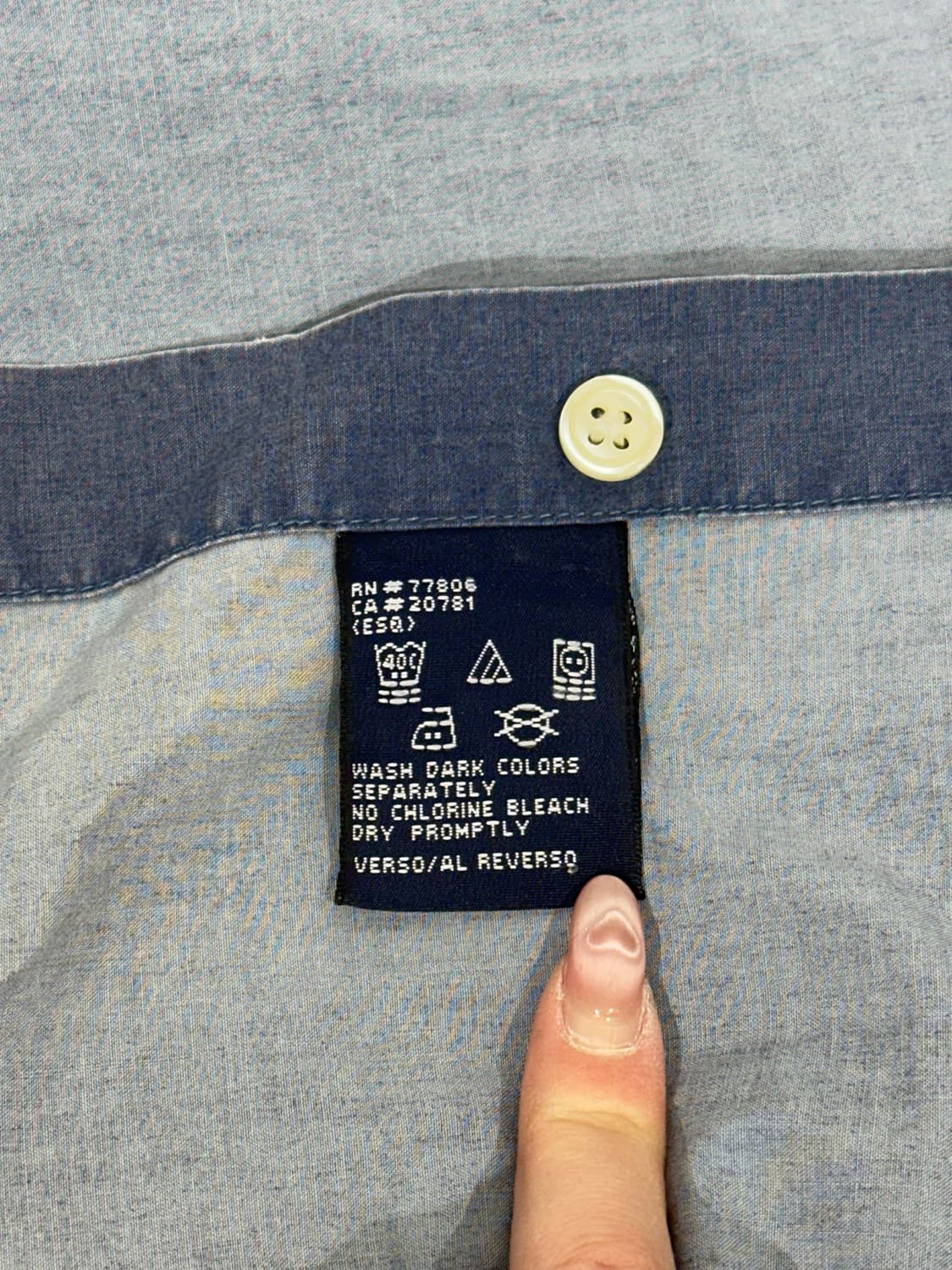 타미 힐피거 블루 오버핏 셔츠 S 상품이미지8