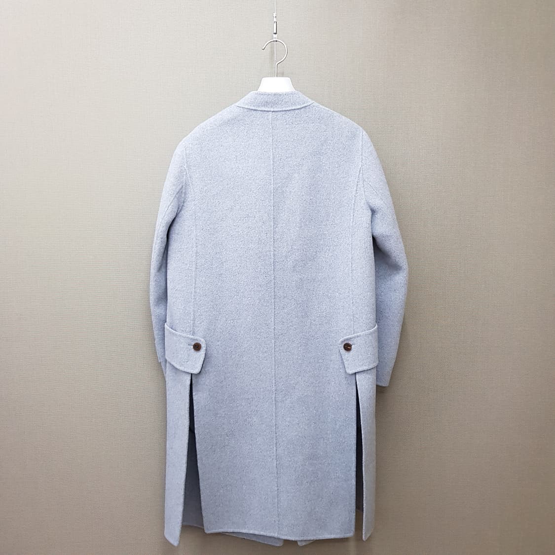 오즈세컨 싱글 버튼 캐시미어 울 코트 55사이즈 상품이미지5