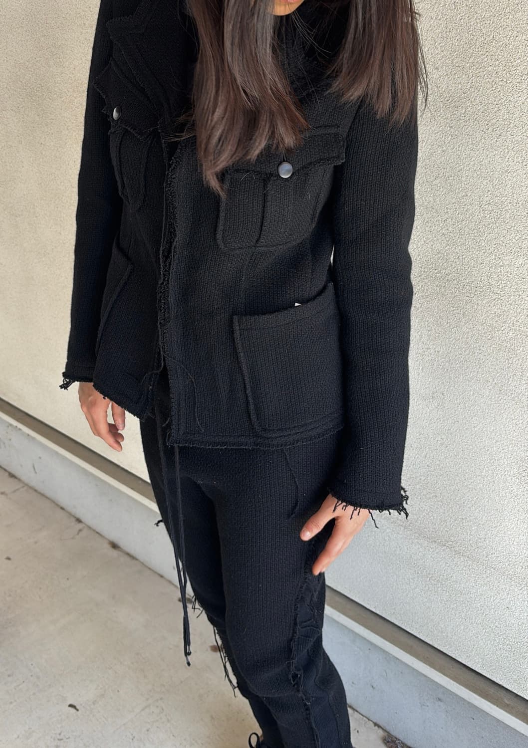 Y's Distressed Wool Pants 상품이미지2