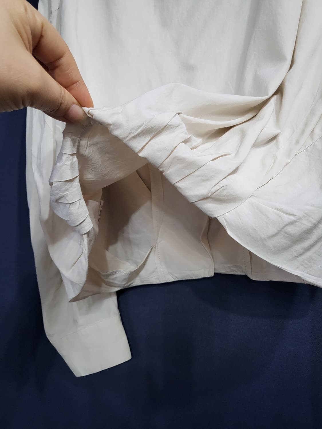 쥬크  크롭 셔츠 블라우스 상품이미지6