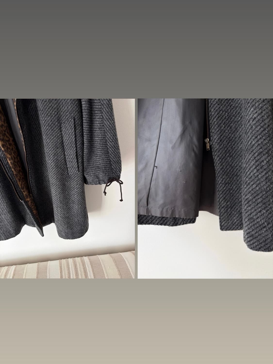 wool zip-up coat 상품이미지9