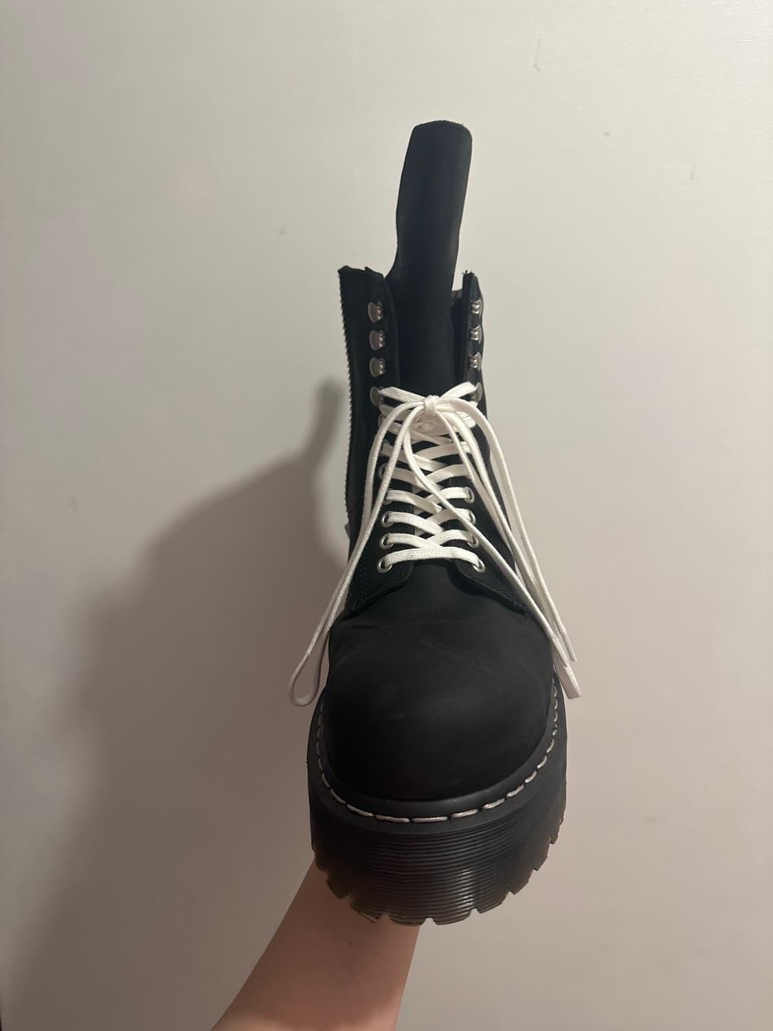 릭오웬스 닥터마틴 쿼드 솔 스틸 토 290 uk10 상품이미지6