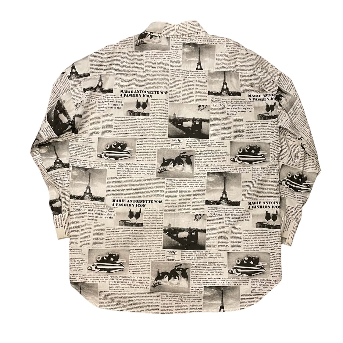 오버핏 뉴스페이퍼 셔츠 상품이미지3