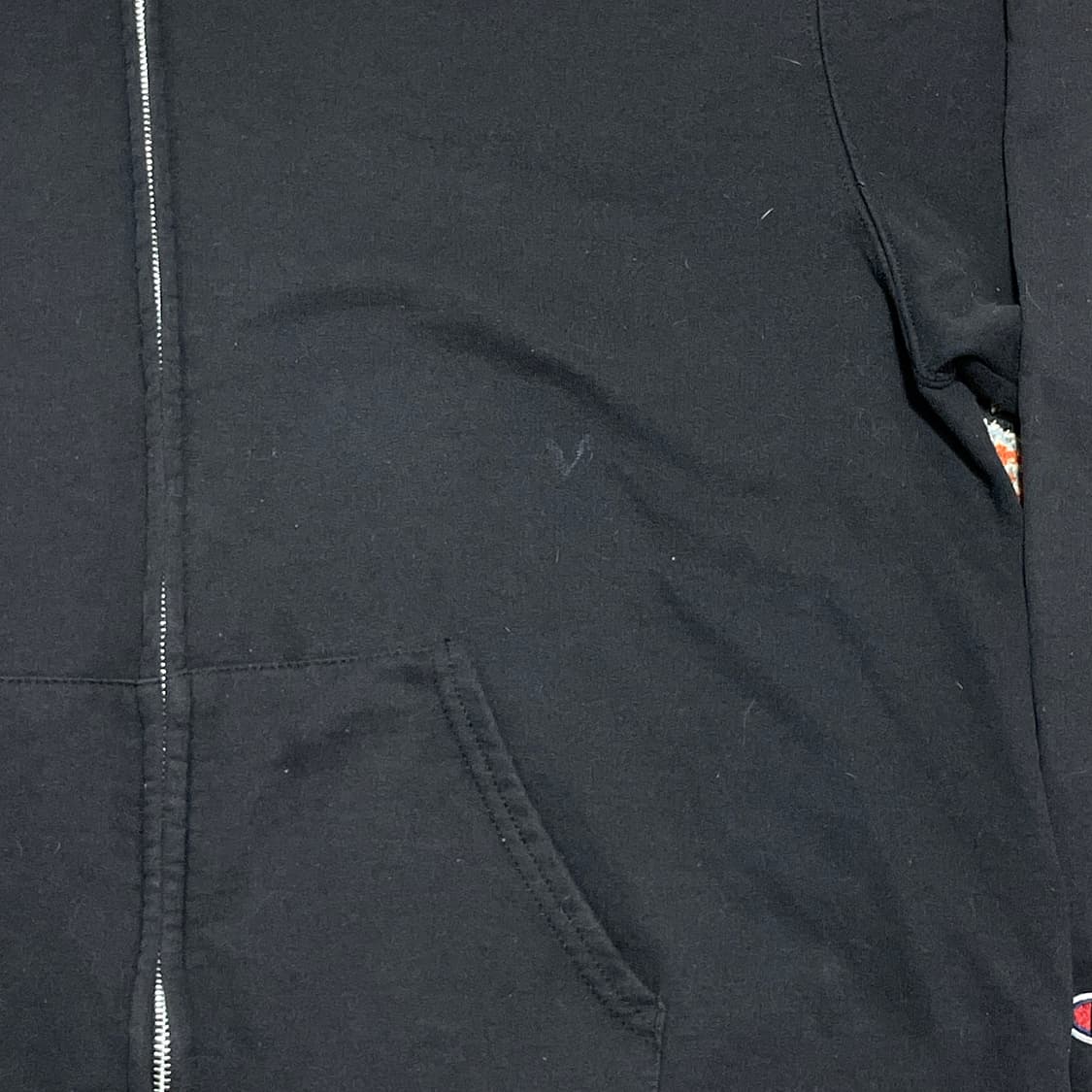 챔피온 블랙 무지 후드집업 남성XL 상품이미지4