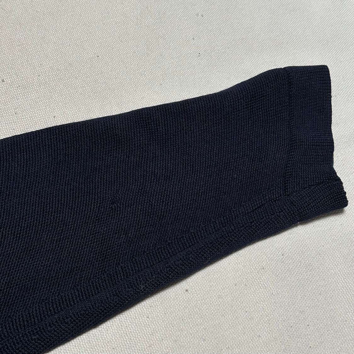 36 버버리 골드 버튼 메리노 울 네이비 가디건 상품이미지7