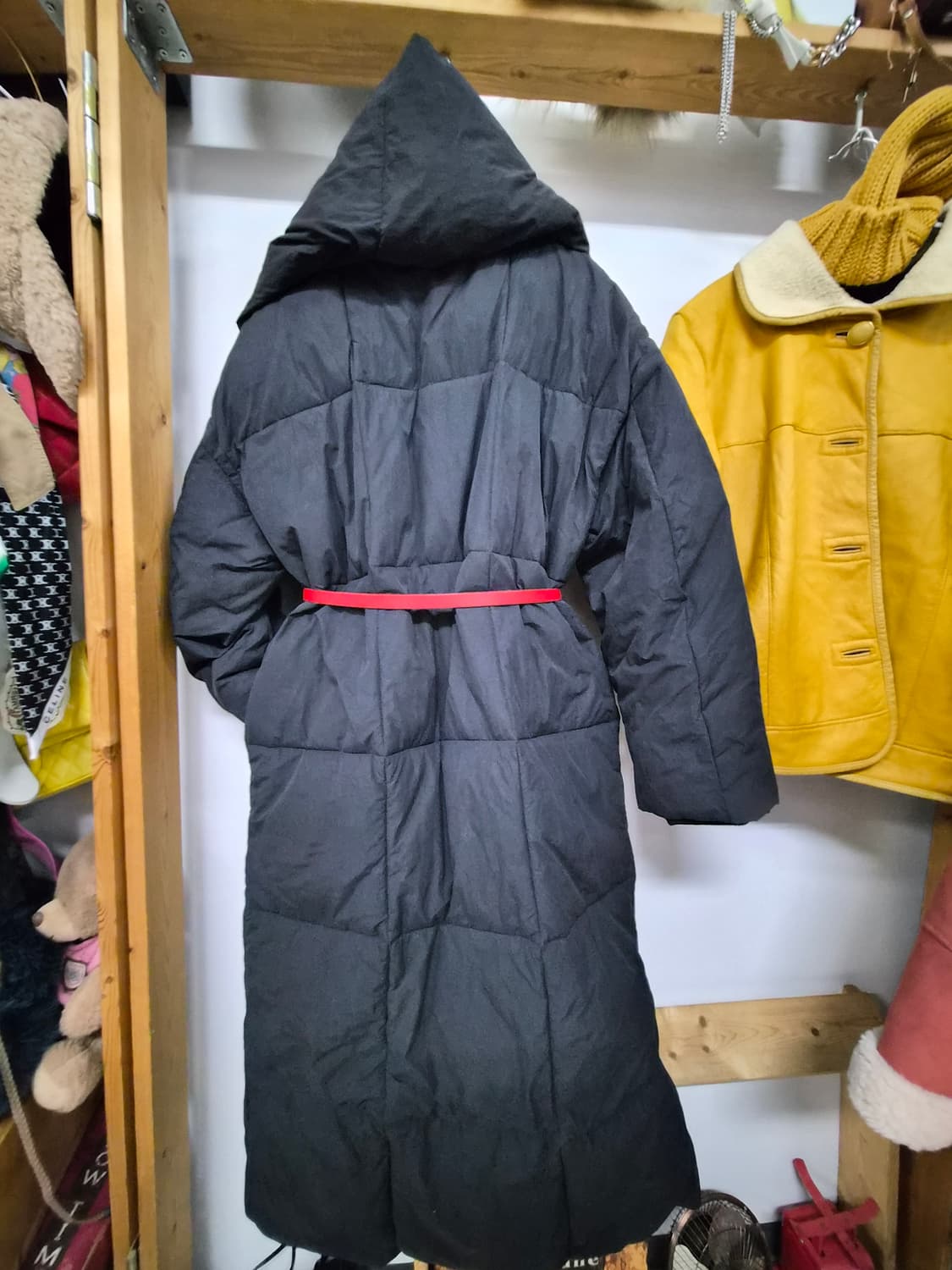 자라 워터프루프 머플러 롱패딩 상품이미지7