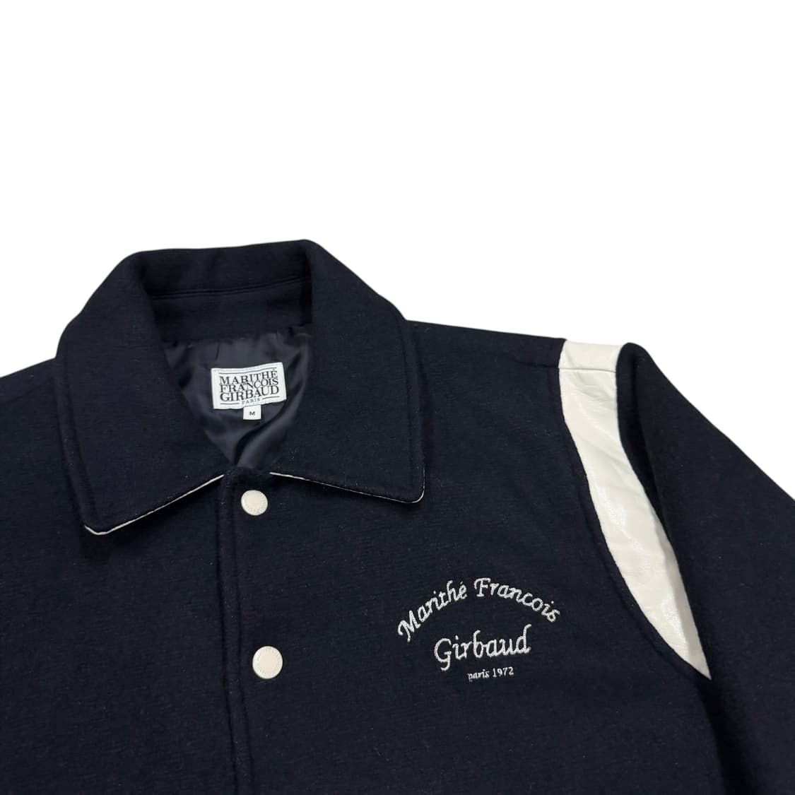 마리떼 프랑소와 저버 울 블랜드 바시티 자켓 점퍼 네이비 M 상품이미지2