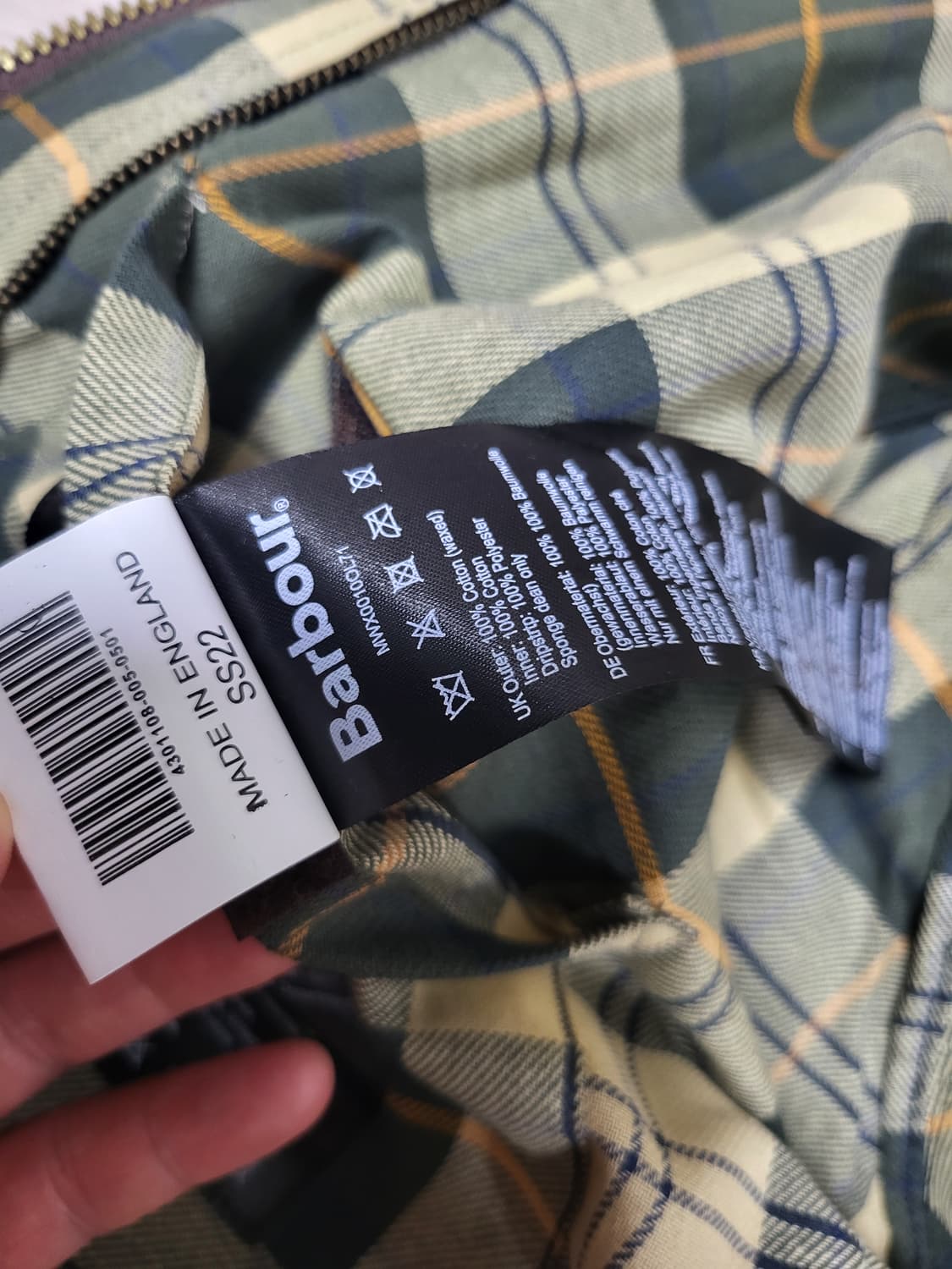 바버 클레식 비데일 논왁스 세이지(40사이즈) 새상품 상품이미지9