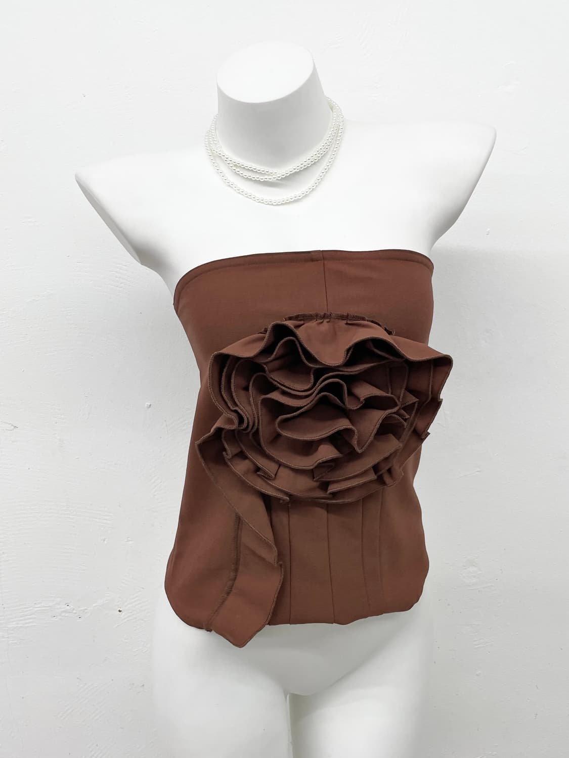 브라운 로즈 로제트 탑  상품이미지1