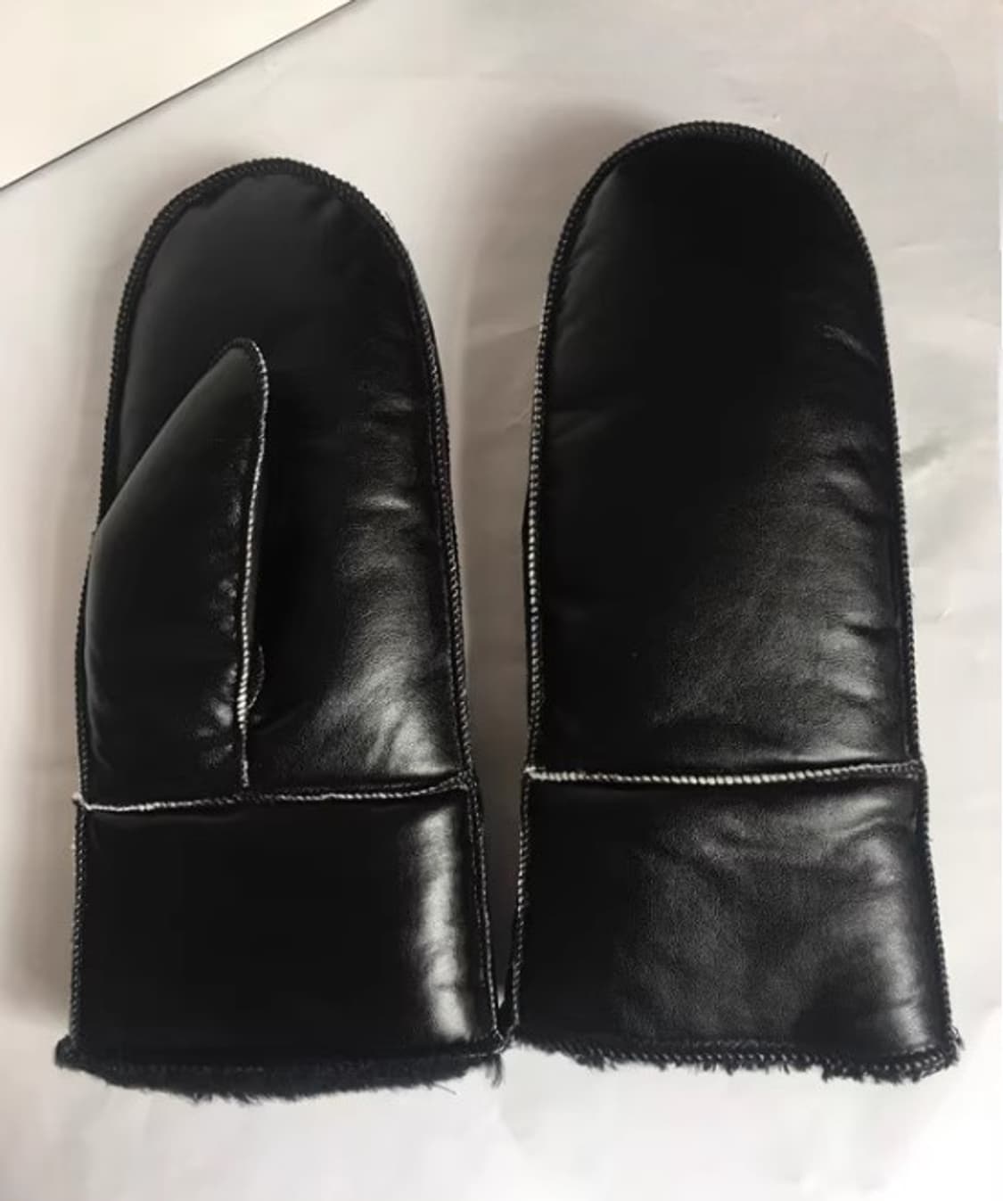 방한 레자 벙어리 장갑 블랙 3000원 (새상품) 상품이미지2