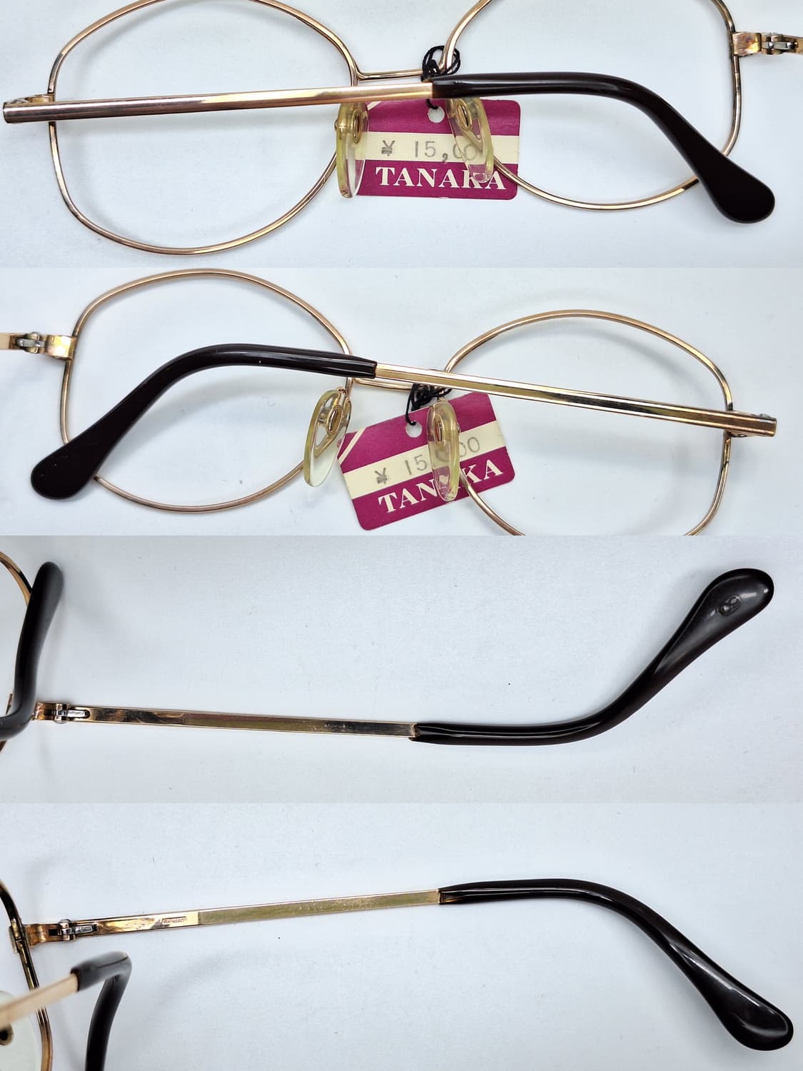 80s 일본제 빈티지/SM-12KGF 금도금 금장 안경테 50mm/클래식 상품이미지4
