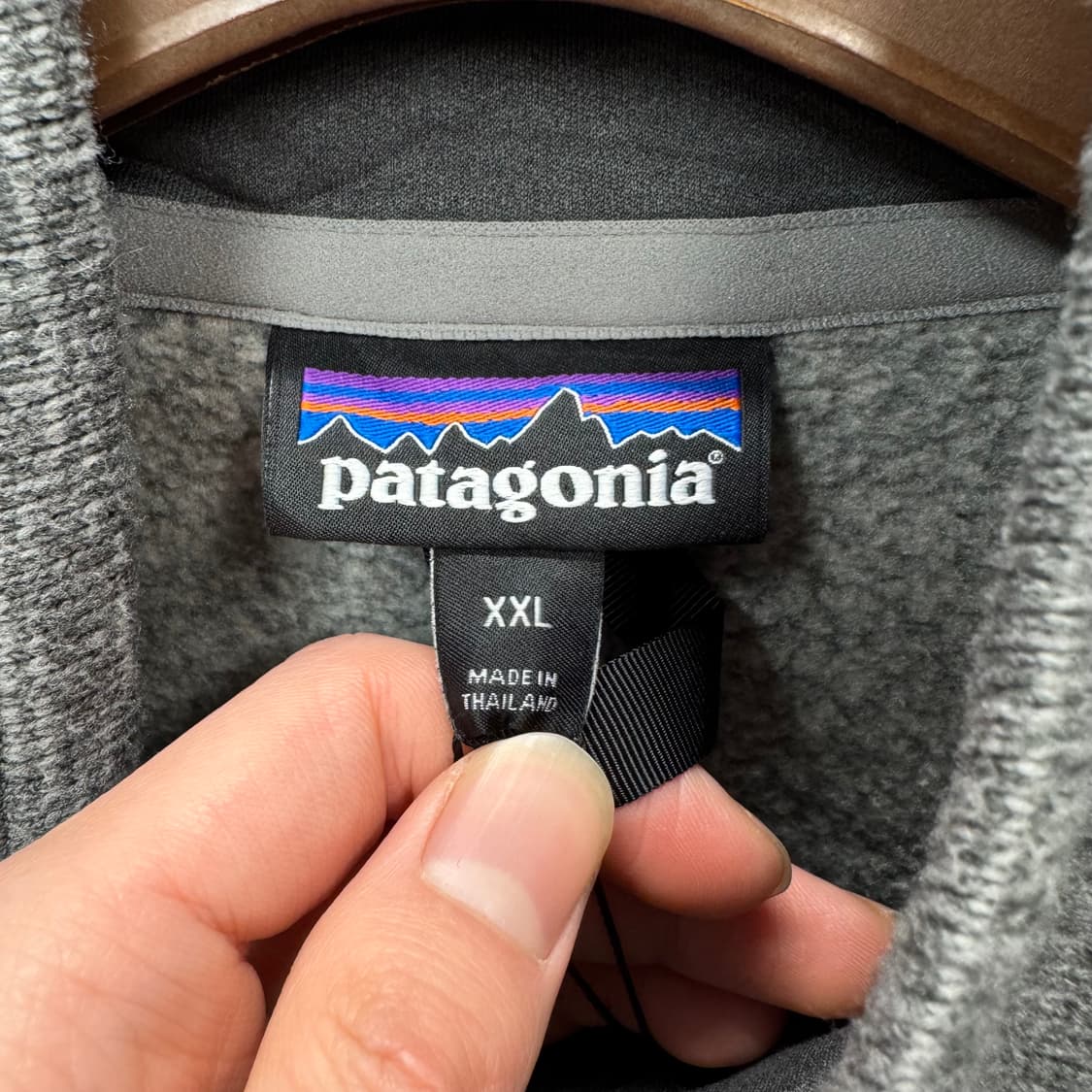 파타고니아 베터 스웨터 하프 집업 사이드 배색 포인트 그레이 상품이미지6
