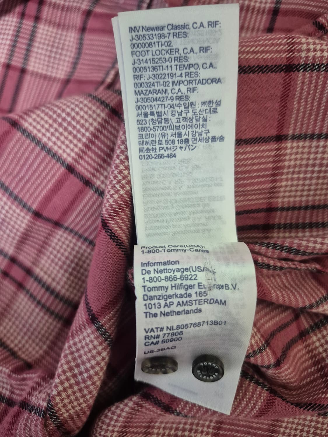 한섬 타미힐피거 플란넬 체크셔츠 상품이미지7