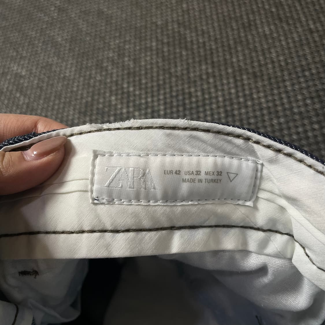 (34) 자라 진청 핀턱 와이드 데님 팬츠 상품이미지5