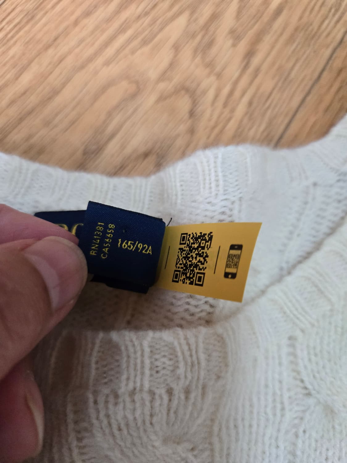 폴로 랄프로렌 정품 신형 울 캐시미어 케이블 스웨터 상품이미지6