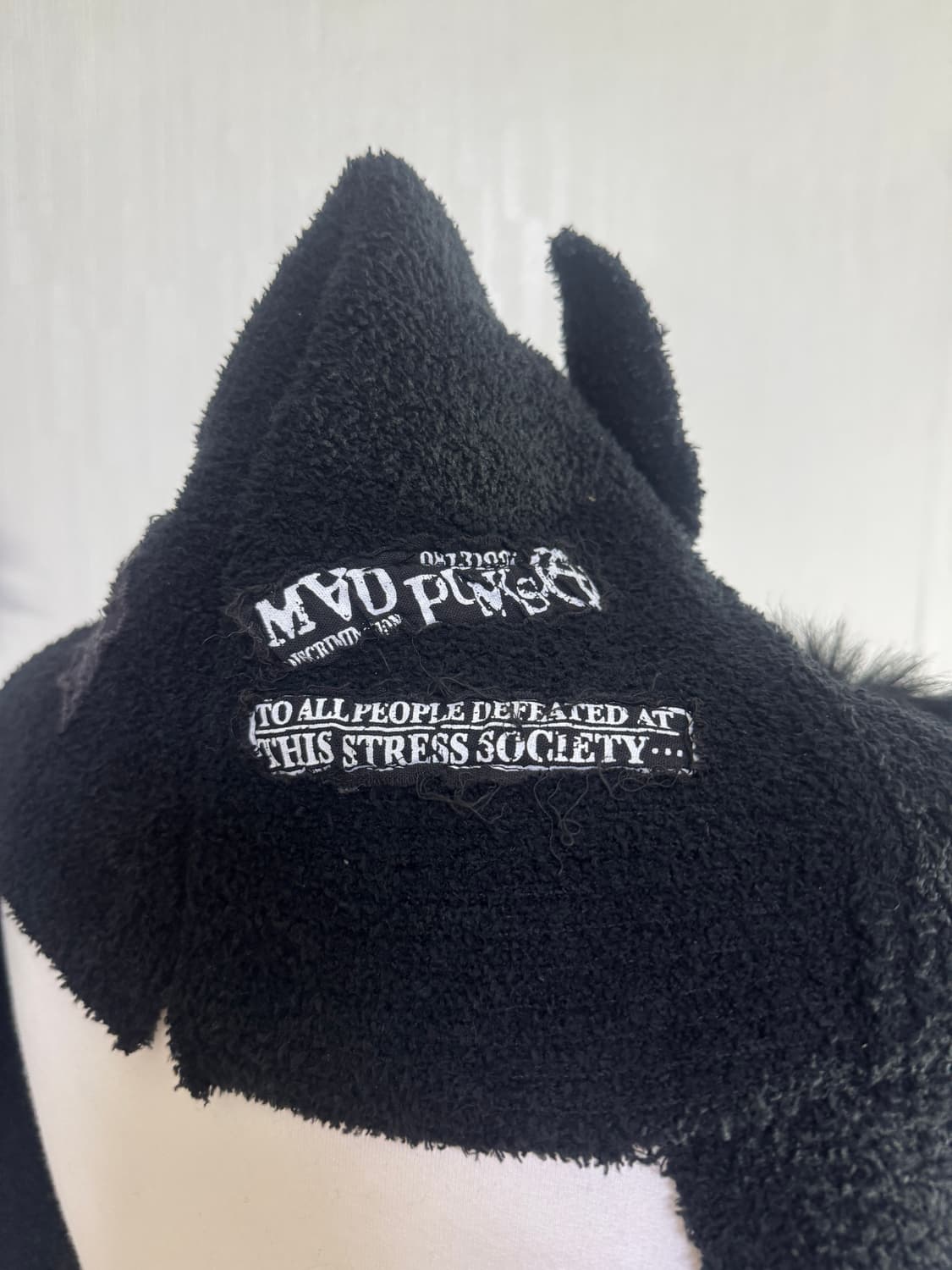 MAD PUNKS 데빌 후드 퍼 머플러 고딕 펑크 상품이미지2