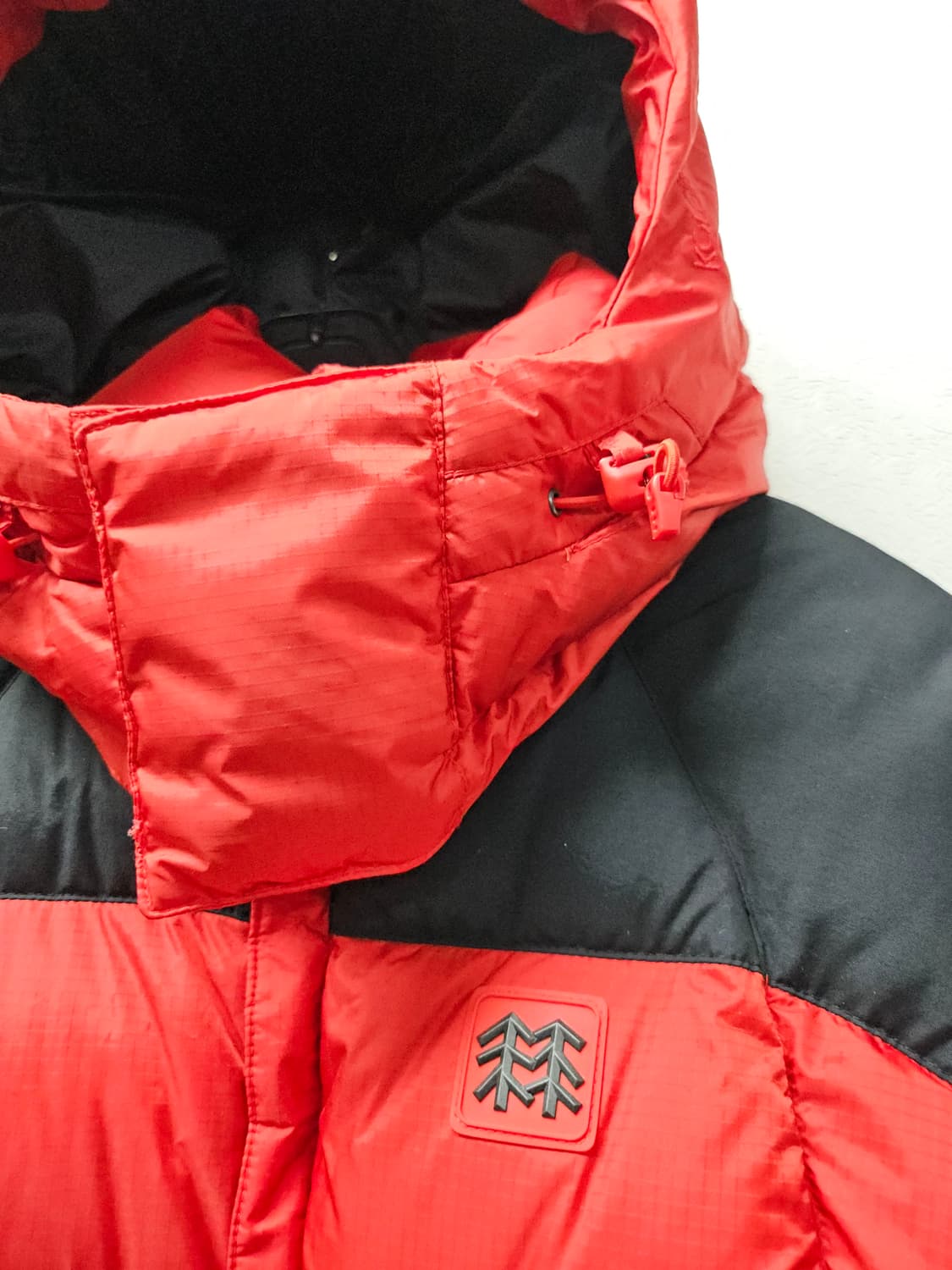 코오롱스포츠 레드/블랙 800  구스 다운 패딩  85 상품이미지2