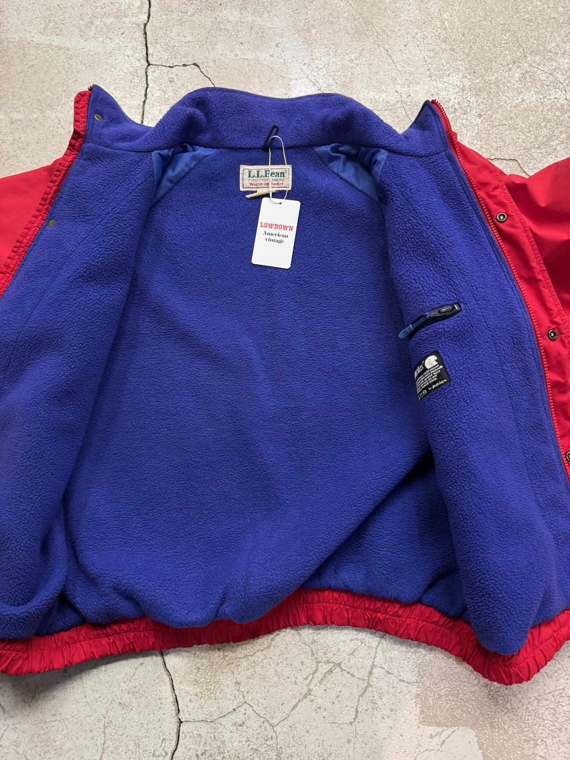 90s 엘엘빈 고어텍스 플리스 라이닝 웜업 자켓 상품이미지7