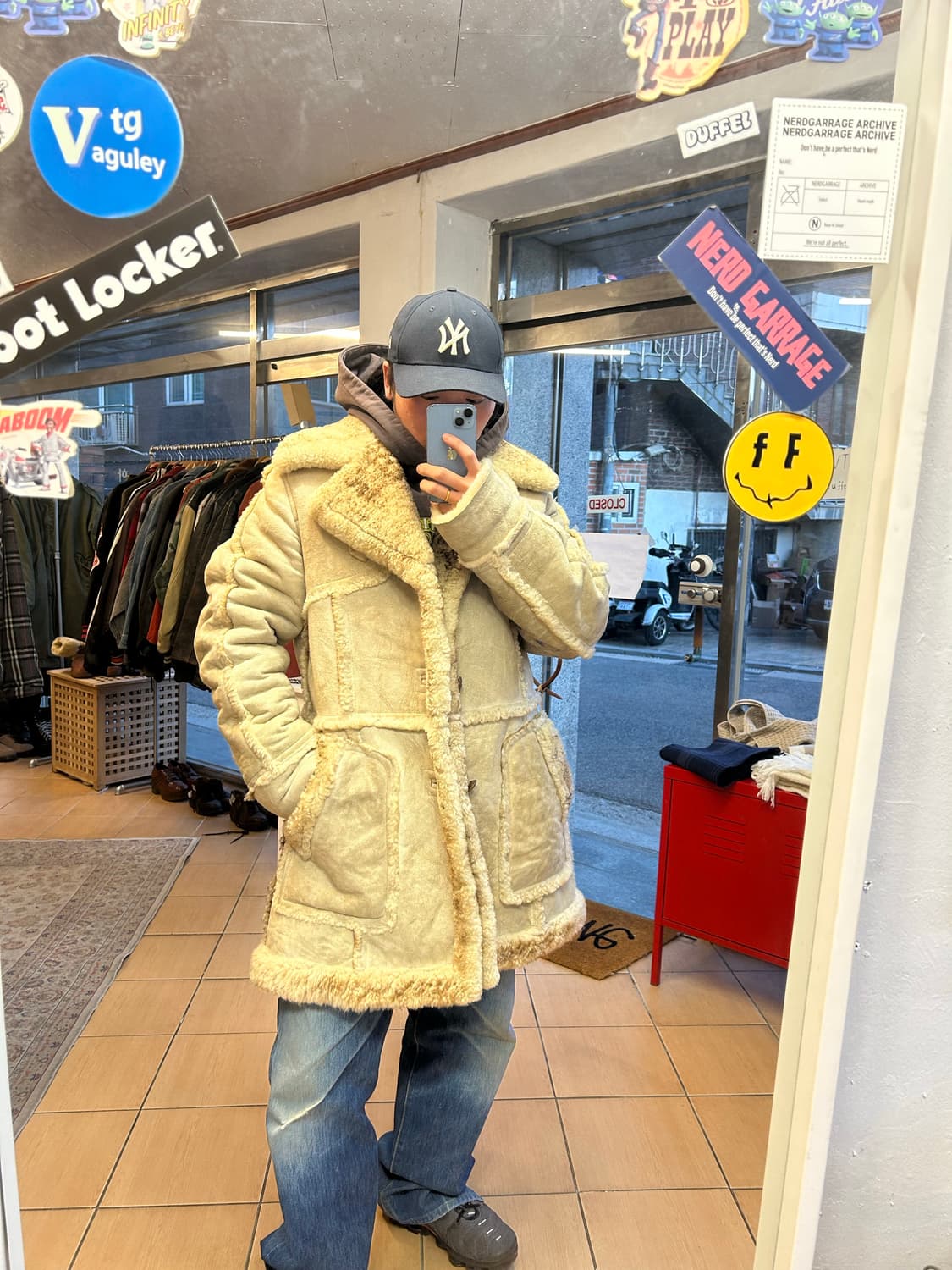 70-80‘s 무스탕코트 상품이미지8