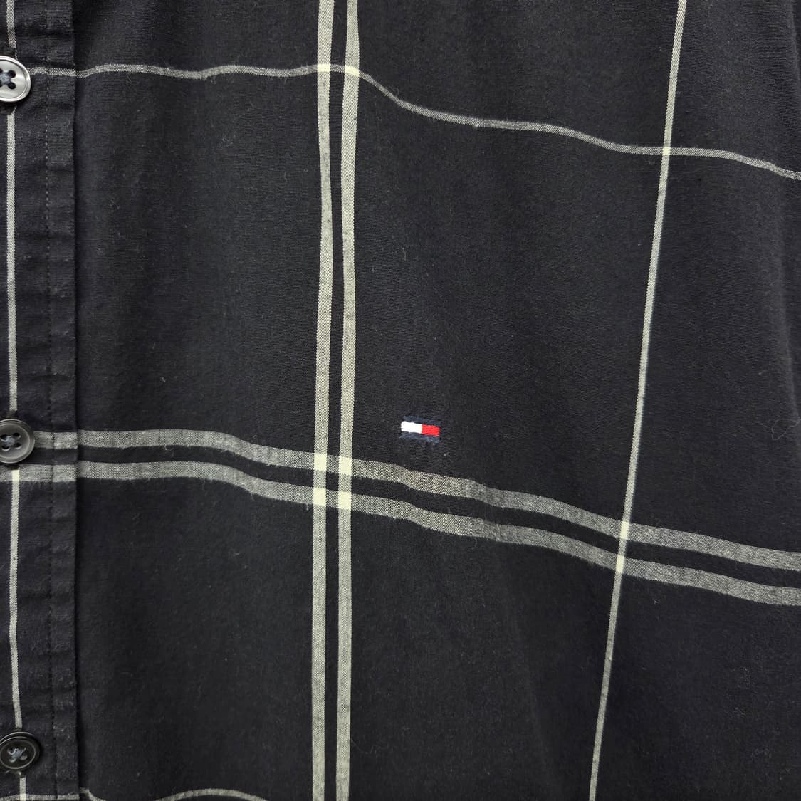 타미힐피거 블랙 체크 셔츠 남방 남L 상품이미지3