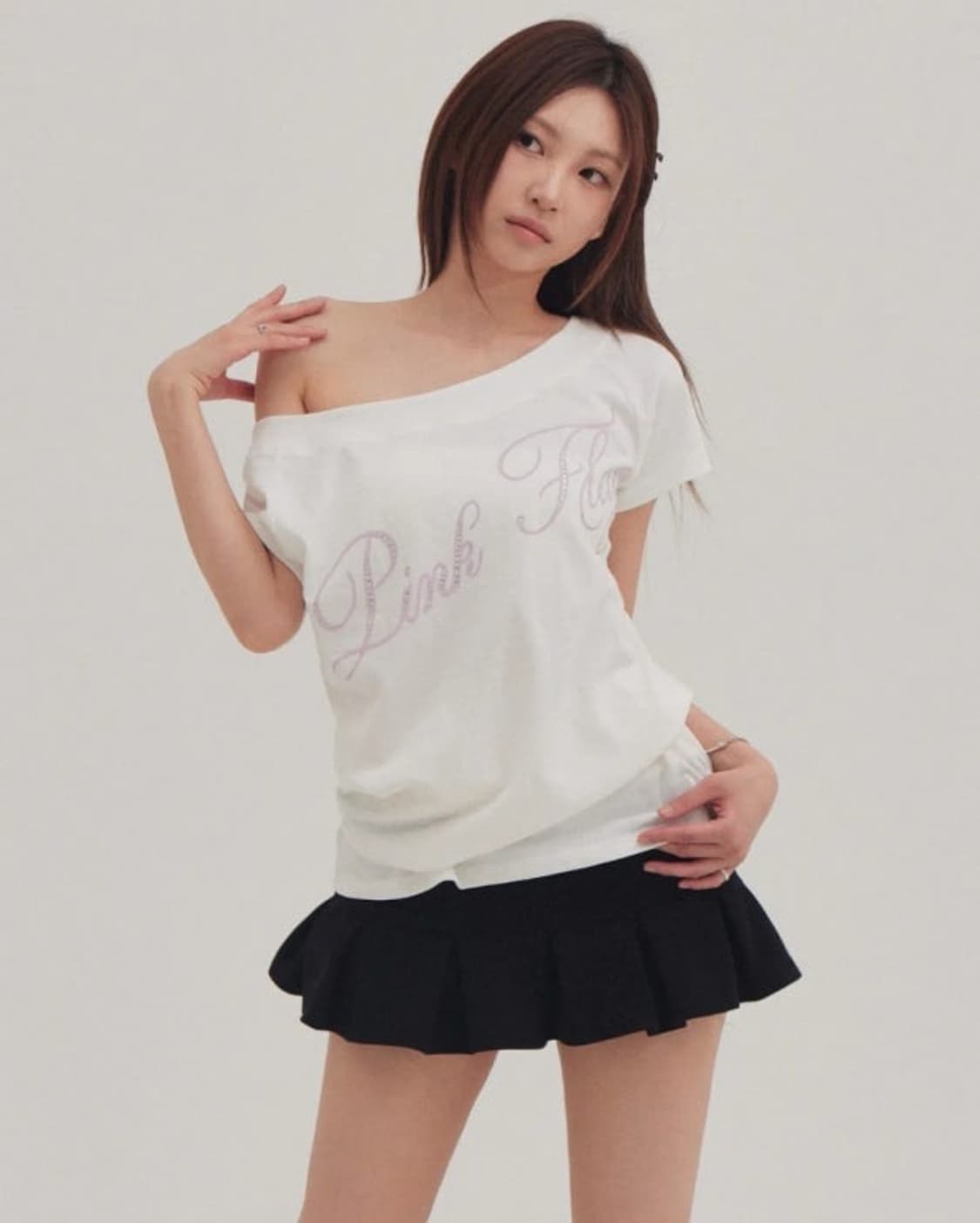 forusring pink flag box tee white 상품이미지1