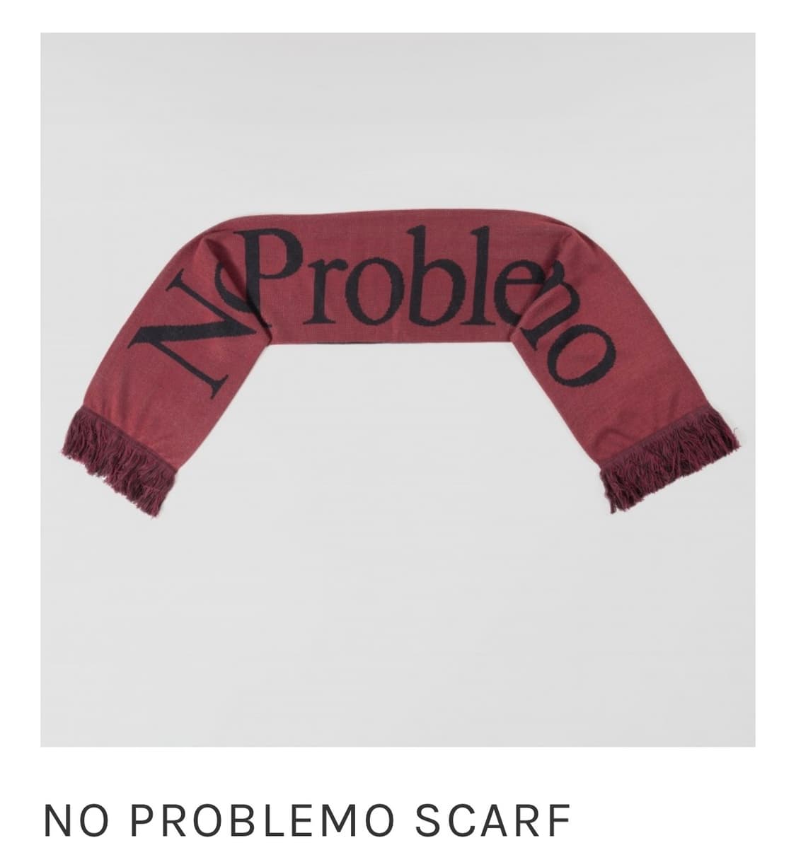 No problemo 버건디/블랙 스카프 급처 상품이미지7