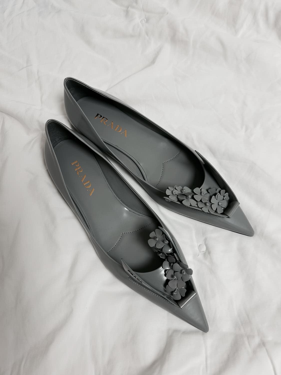 프라다 Spazzolato Floral flat IT38 상품이미지2