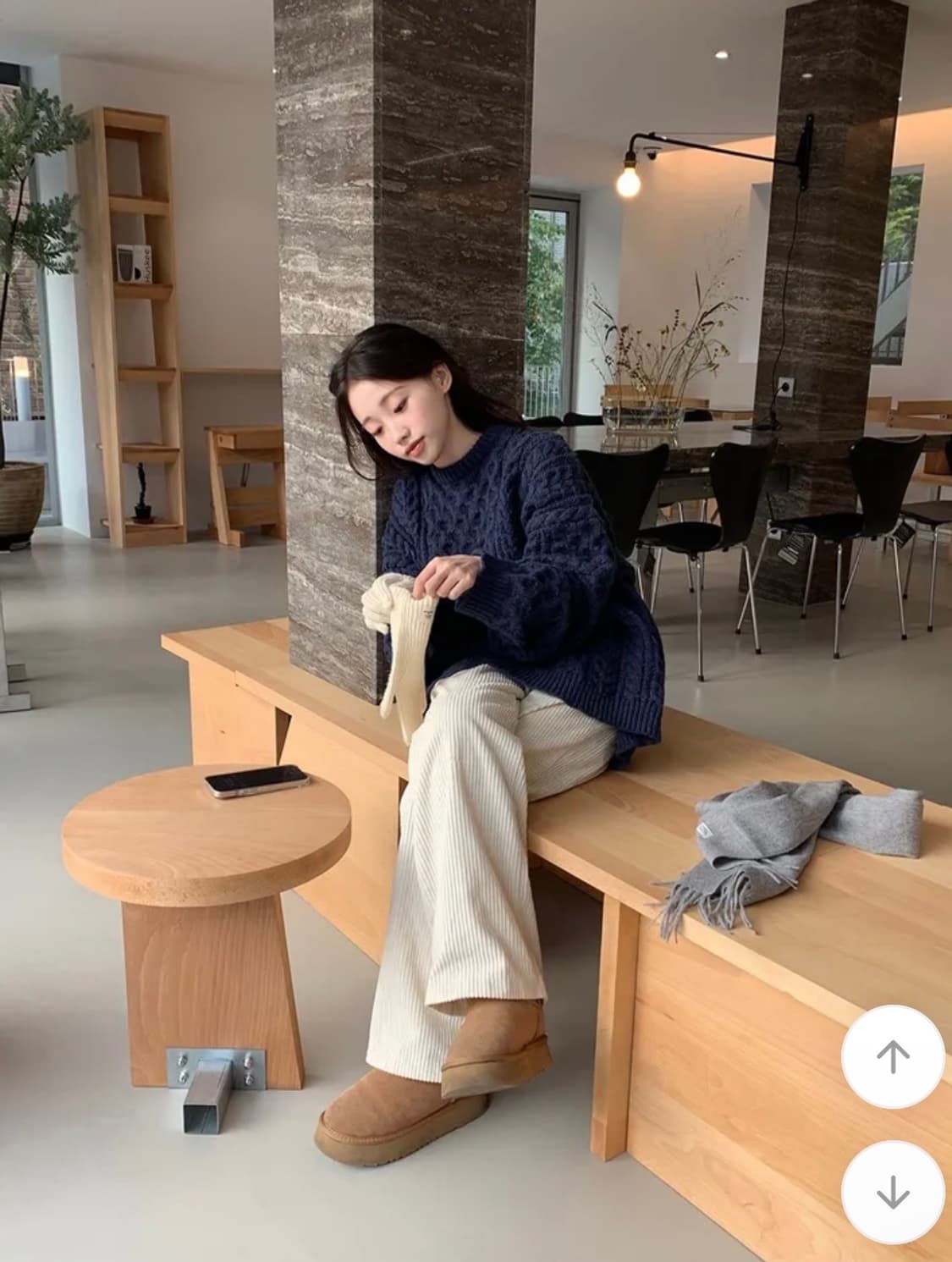 (새상품)영앤리치 박시 오버 니트 상품이미지8