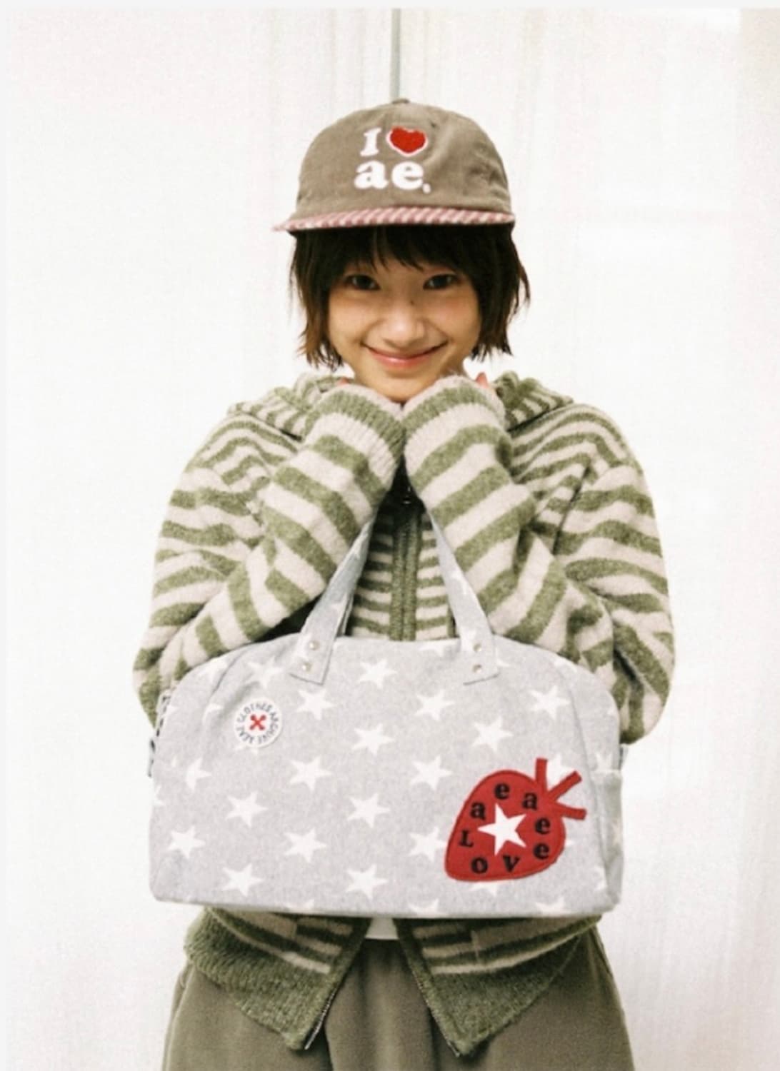 aeae EMBROIDERY TOTE BAG [STAR GREY] 상품이미지1