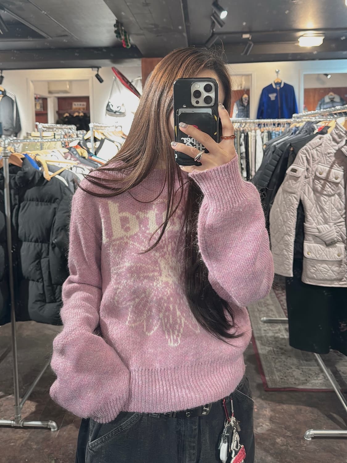 마르디 메크르디 모헤어 울 니트 풀오버 라벤더 F 상품이미지6