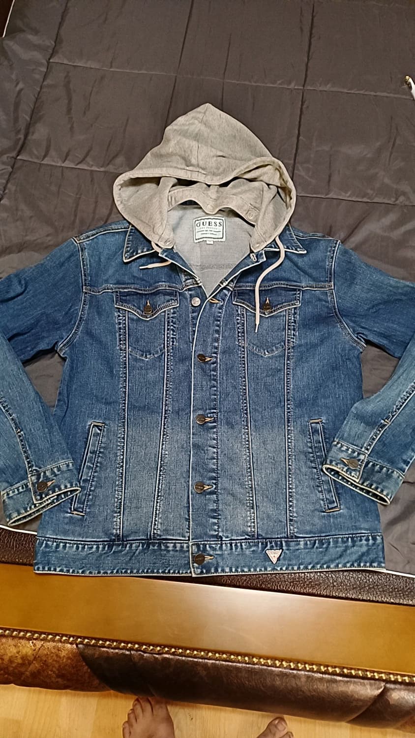 게스 스판청자켓 100 가슴57 기장69 상품이미지1