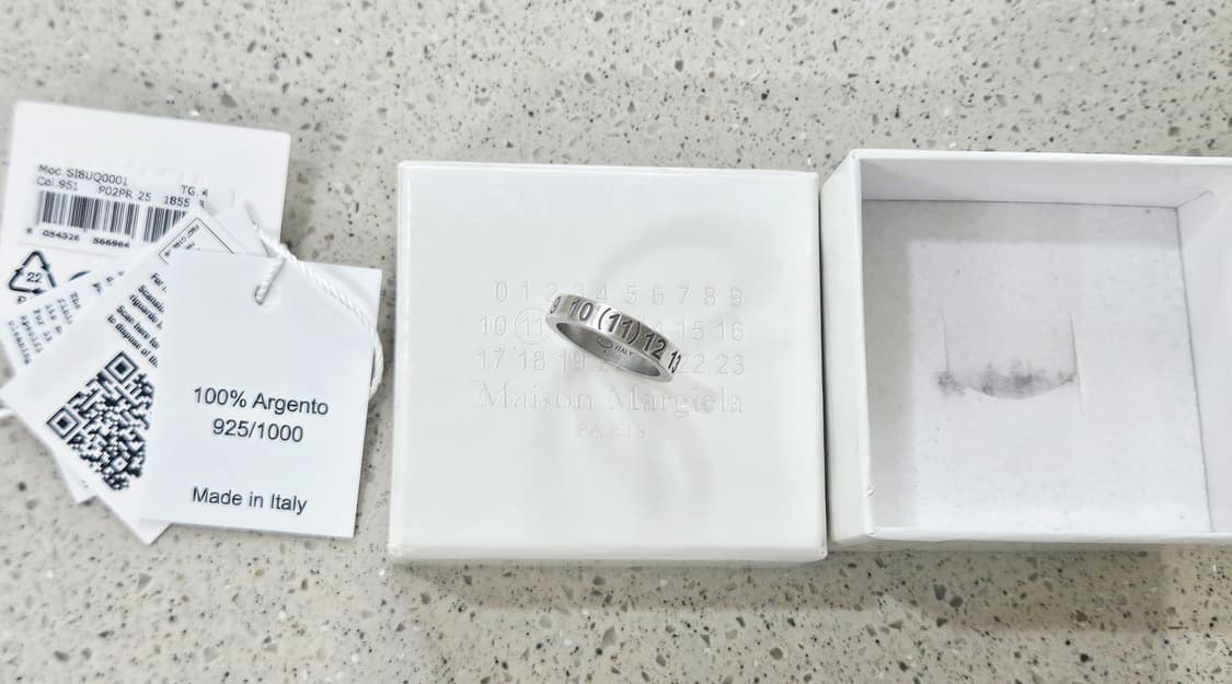 25FW 메종마르지엘라 뉴 메리컬 실버반지 국내 약 13.5호 [정품] 상품이미지3