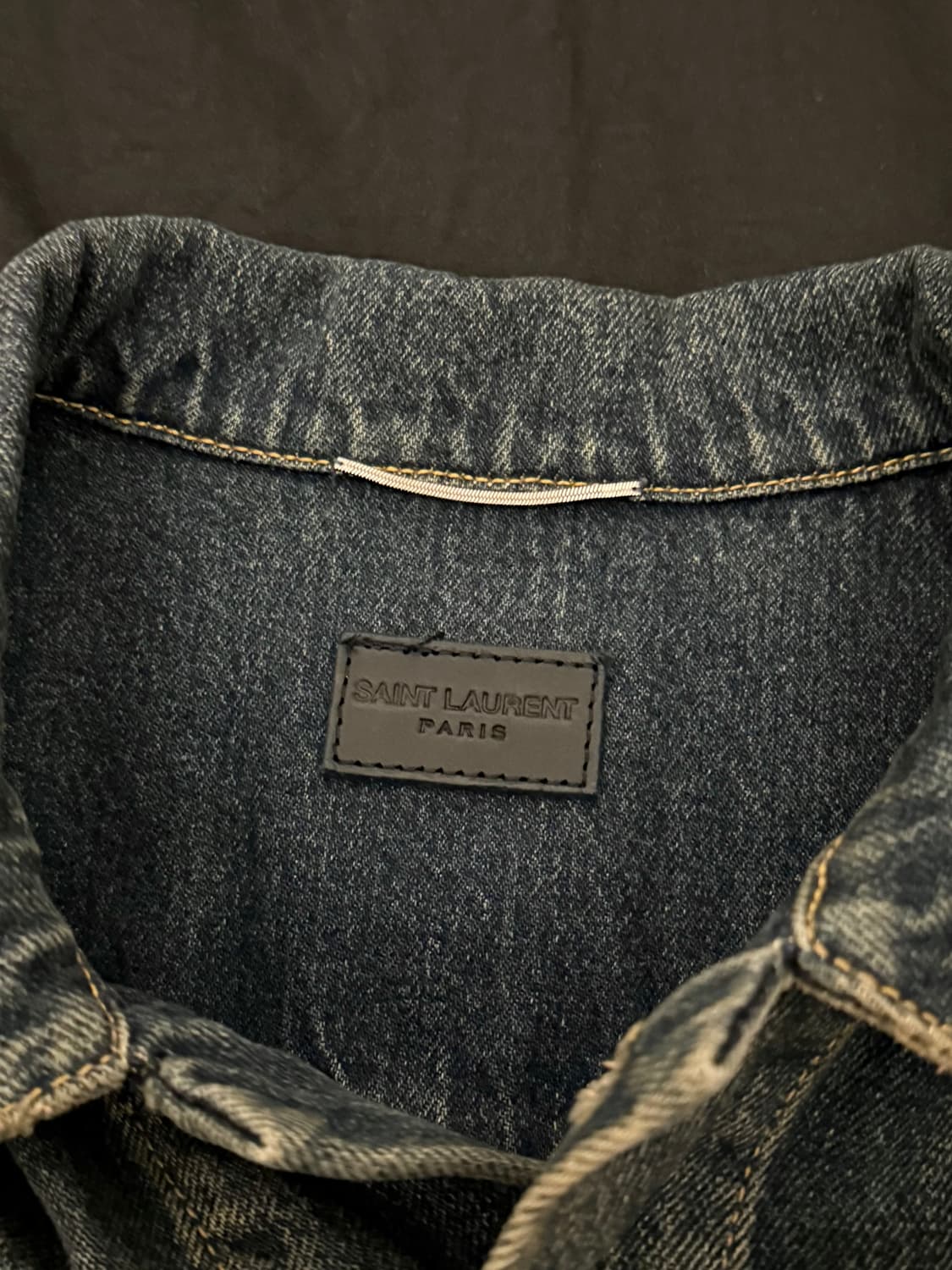 생로랑 16ss 퍼머넌트 녹워싱 데님자켓 상품이미지5