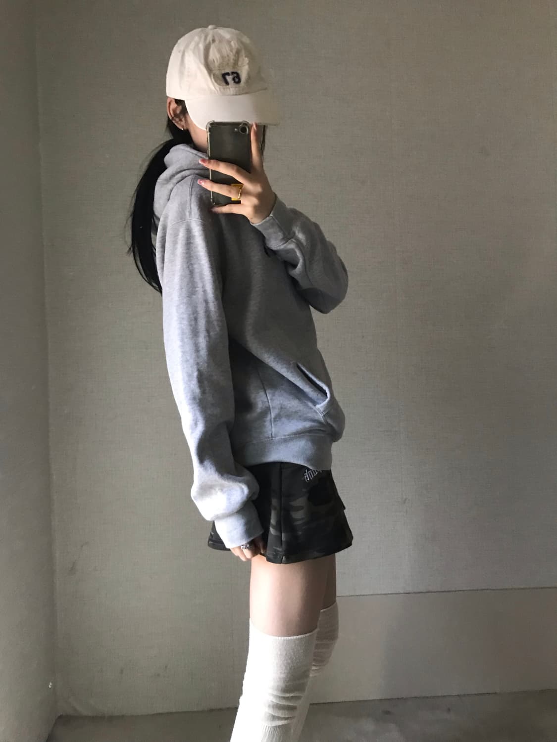폴로 그레이 후드티 상품이미지4
