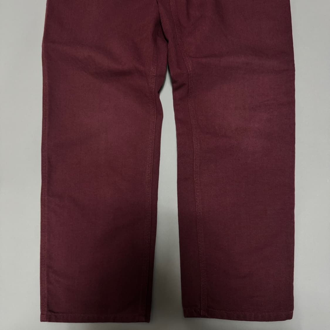 칼하트(Carhartt) 버건디컬러 캔버스 싱글니 팬츠 상품이미지8