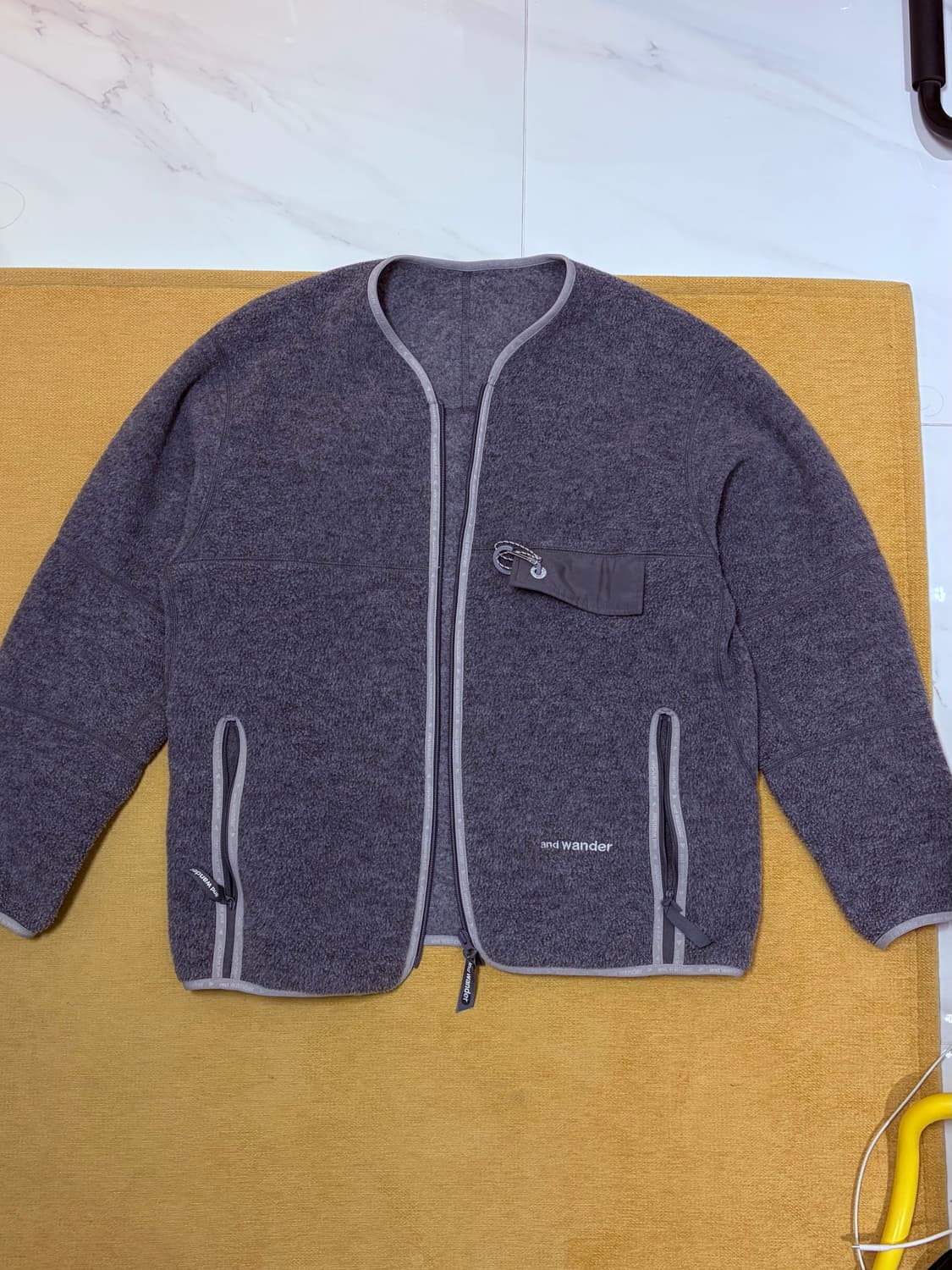 앤드원더 울플리스 가디건 상품이미지1