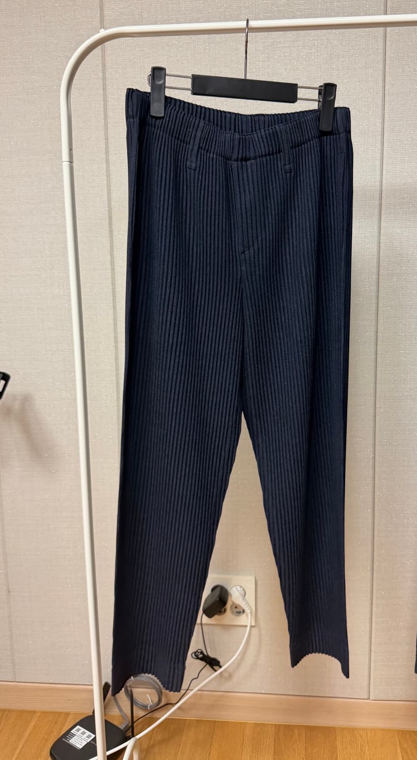 옴므플리세 울라이크 스트레이트 팬츠 네이비 1 상품이미지1