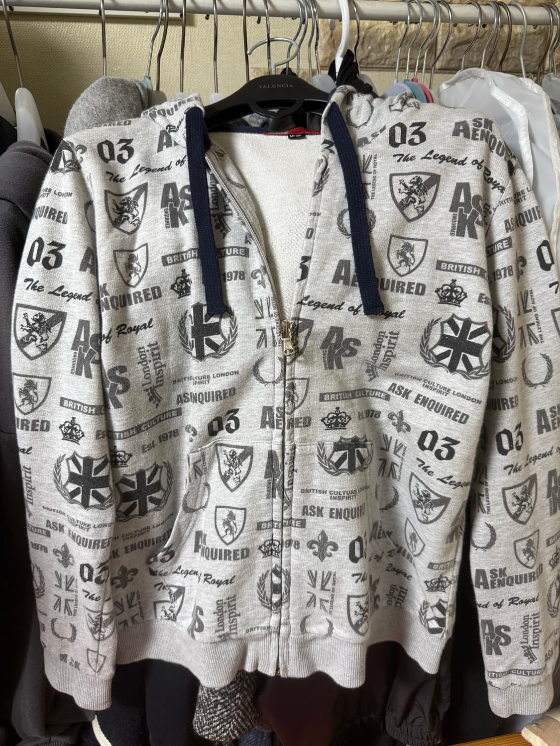 빈티지 Ask Y2k 후드집업 상품이미지2